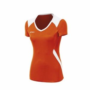 Asics Set Jersey Womens T-Shirts & Top M, Orange